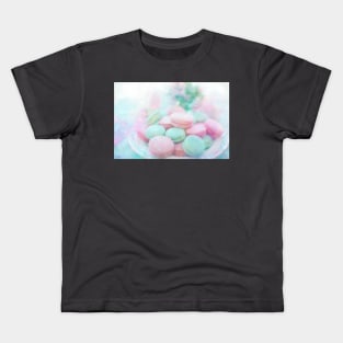 Pink & Mint Macarons Impressionist Painting Kids T-Shirt